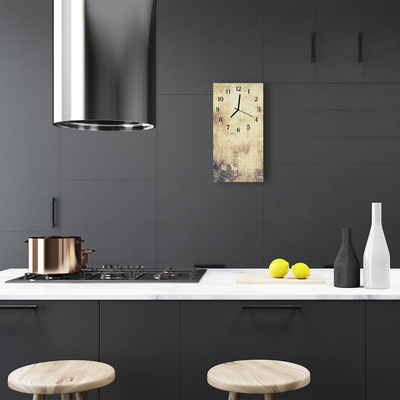 Relógio vertical Tela bege