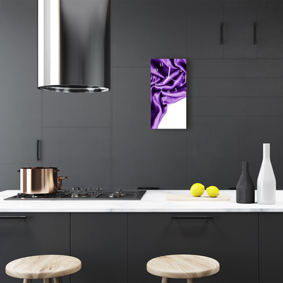 Relógio de vidro vertical Veludo roxo