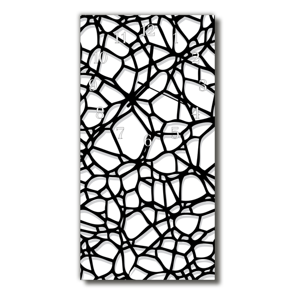 Relógio de vidro vertical Estrutura de grade de linhas