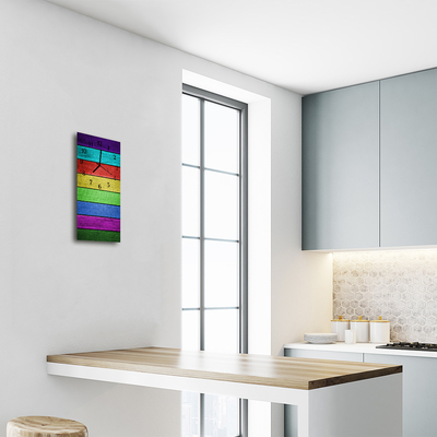 Relógio vertical Madeira pintada