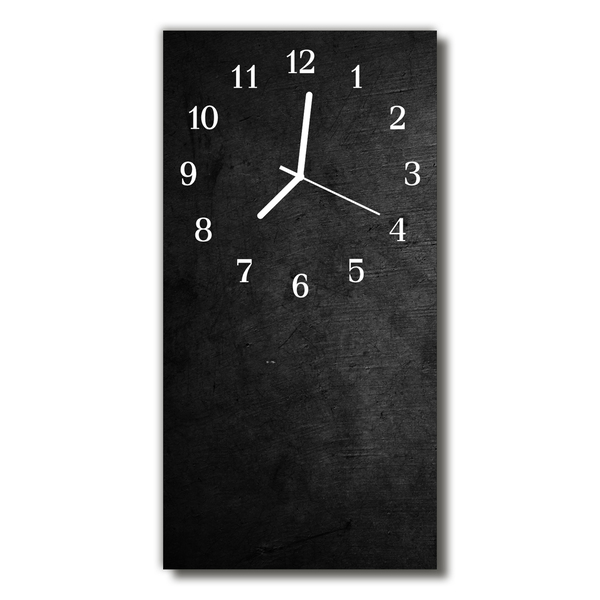 Relógio vertical Prato preto