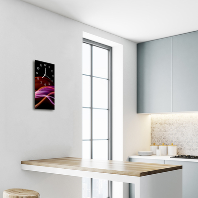 Relógio vertical Linhas abstratas multicoloridas