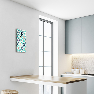 Relógio vertical Gráficos de diamantes coloridos