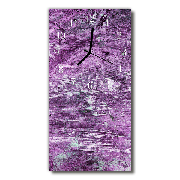 Relógio vertical Madeira roxa