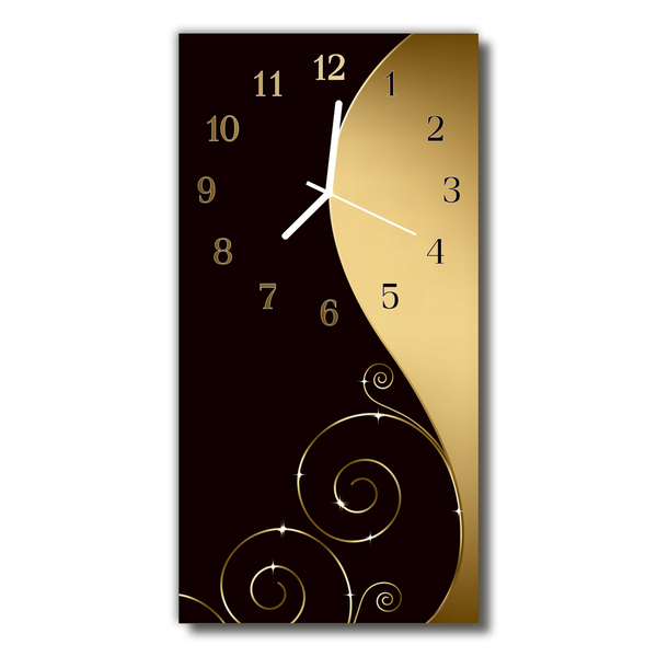 Relógio de vidro vertical Arte Gráfica abstrata colorida