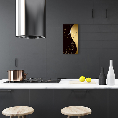 Relógio de vidro vertical Arte Gráfica abstrata colorida