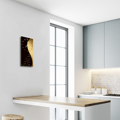 Relógio de vidro vertical Arte Gráfica abstrata colorida