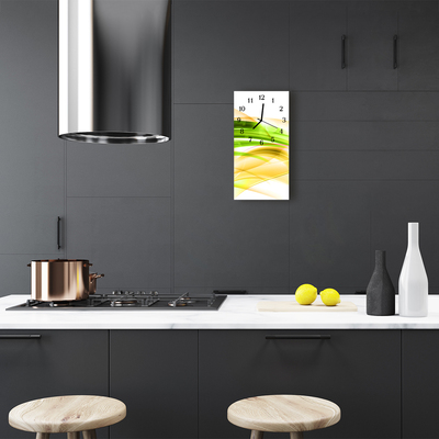 Relógio vertical Arte Abstração colorida