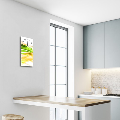 Relógio vertical Arte Abstração colorida