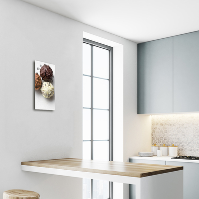 Relógio de vidro vertical Comida Doces coloridos