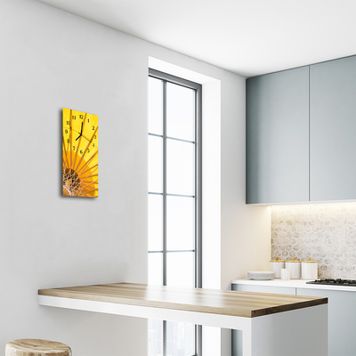 Relógio vertical Guarda-chuva amarelo