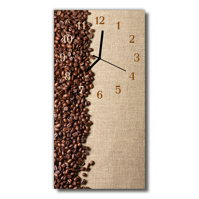 Relógio vertical Feijão marrom de cozinha