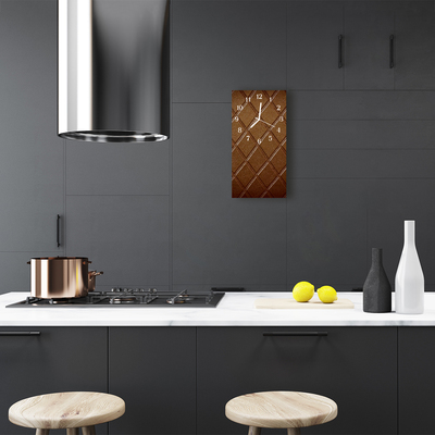 Relógio vertical Diamantes marrons