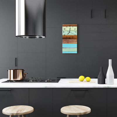 Relógio de vidro vertical Placa colorida