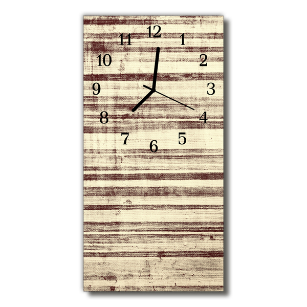 Relógio vertical Oleado bege