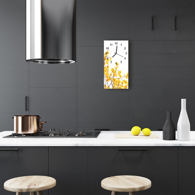 Relógio vertical Natureza Árvore Colorida