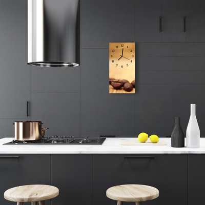 Relógio vertical Cozinha Café Marrom