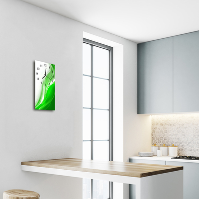 Relógio de vidro vertical Arte Abstração colorida