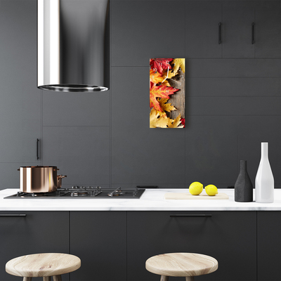 Relógio vertical Natureza Folhagem colorida