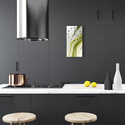 Relógio de vidro vertical Arte Abstração colorida