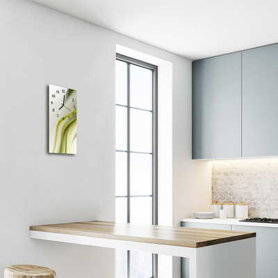 Relógio de vidro vertical Arte Abstração colorida