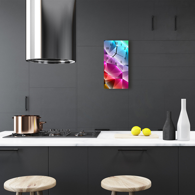 Relógio vertical Arte 3D gráficos coloridos