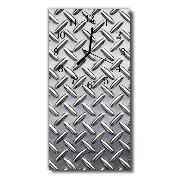 Relógio vertical Metal prateado