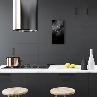 Relógio de vidro vertical Areia preta