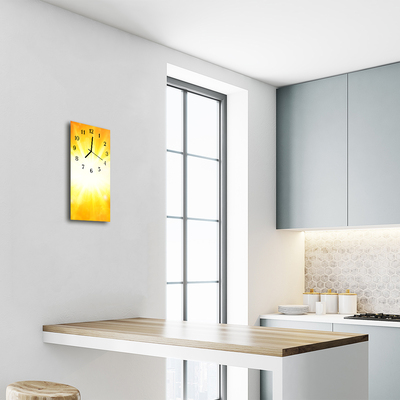 Relógio vertical Amarelo luz solar