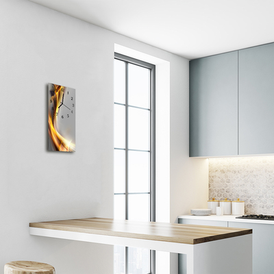 Relógio de vidro vertical Arte colorida