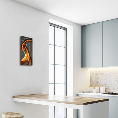 Relógio vertical Arte Abstração gráfica colorida