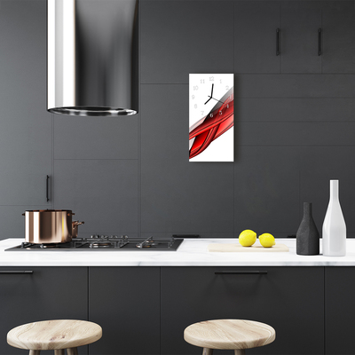 Relógio de vidro vertical Arte Abstração gráfica colorida