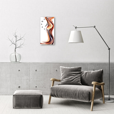 Relógio de vidro vertical Arte Abstração colorida