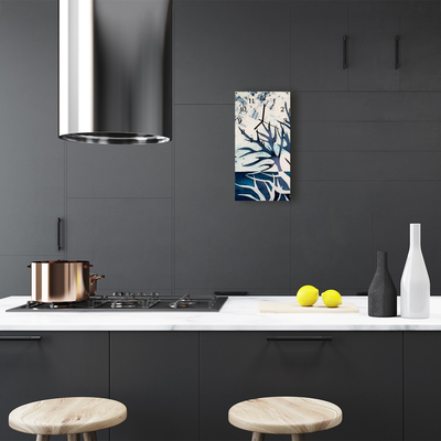 Relógio de vidro vertical Natureza Árvore Pintada Colorida