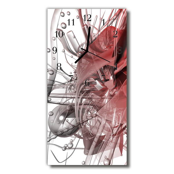 Relógio de vidro vertical Caos abstrato colorido