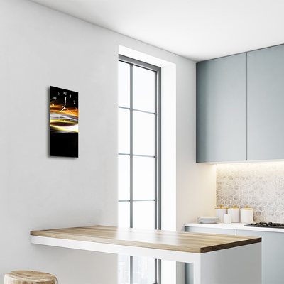 Relógio vertical Arte Abstração colorida