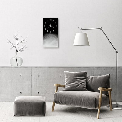 Relógio vertical Fumaça preta