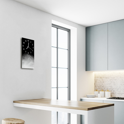 Relógio vertical Fumaça preta