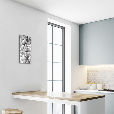 Relógio vertical Gráficos de arte 3D cinza