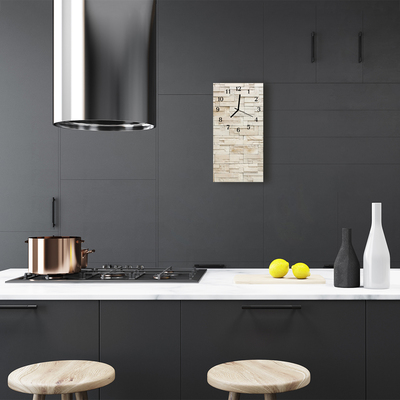 Relógio vertical Nature Stones tijolo bege