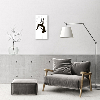 Relógio vertical Dançarina de pole dance colorida