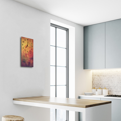 Relógio de vidro vertical Arte Abstração gráfica colorida