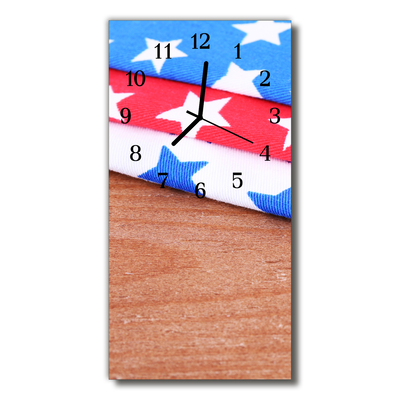 Relógio de vidro vertical Tela colorida