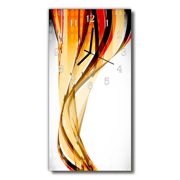 Relógio vertical Arte Abstração colorida