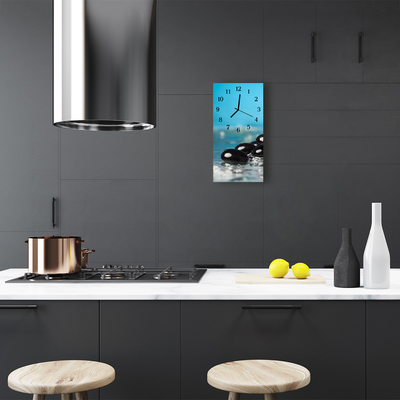 Relógio de vidro vertical Pedras da Natureza coloridas