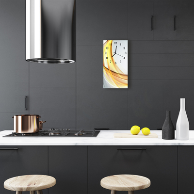 Relógio vertical Arte Linhas abstratas coloridas