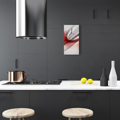 Relógio vertical Arte Linhas abstratas coloridas