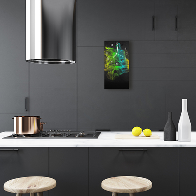 Relógio vertical Arte Abstração gráfica colorida