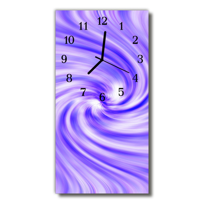 Relógio de vidro vertical Vórtice do Túnel Roxo