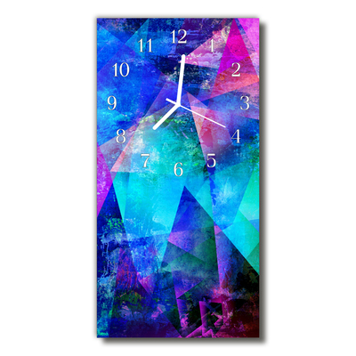 Relógio vertical Arte Gráfica Azul